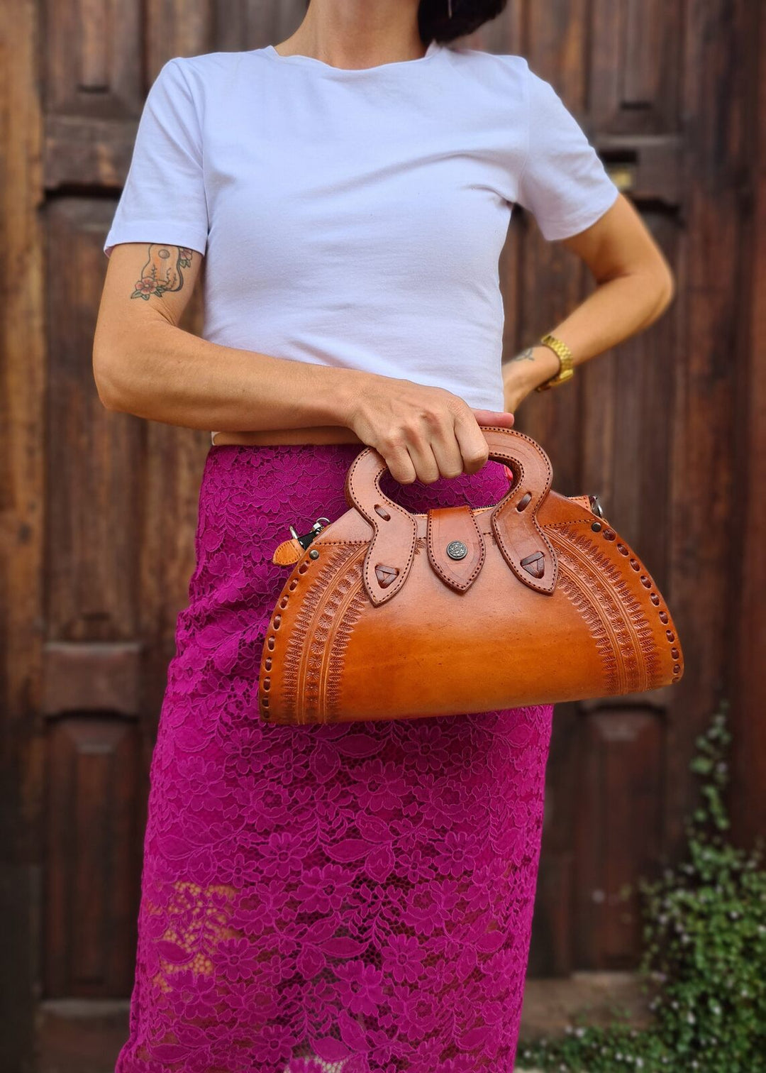 Torebka skórzana Cuero