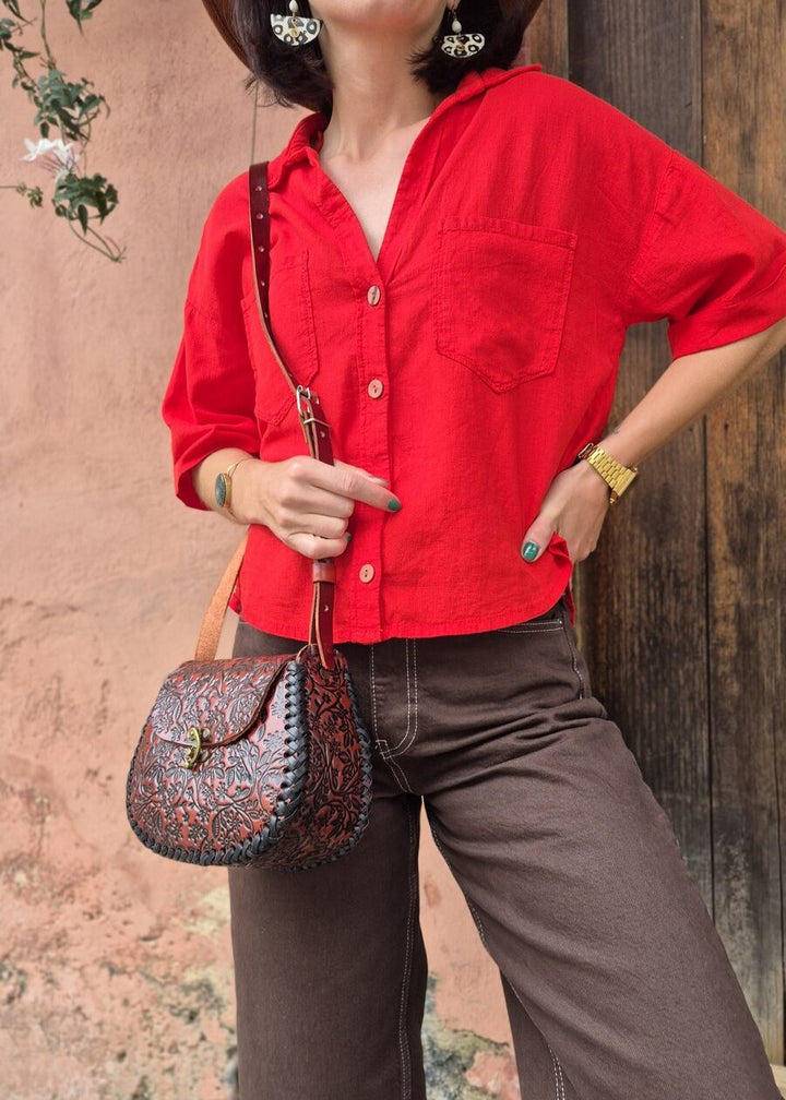 Margarita Brown Leather Bag