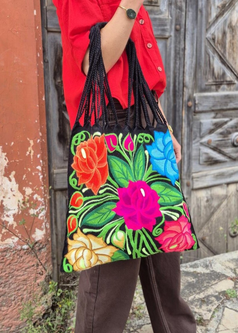 Zinacantan embroidered bag