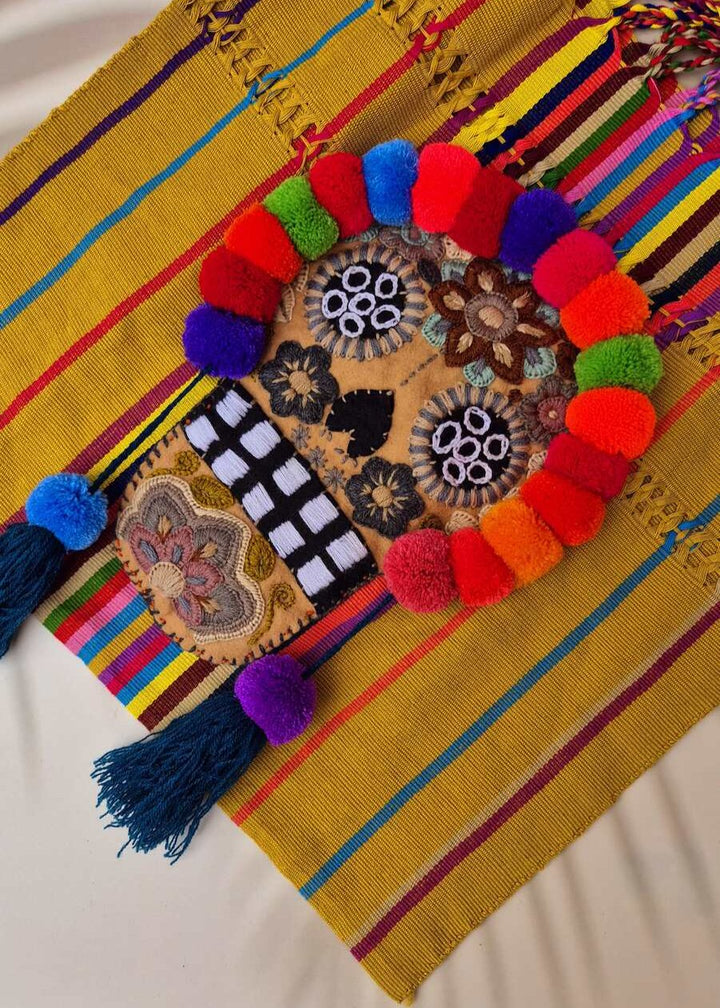 Bolsa bordada de Catrina