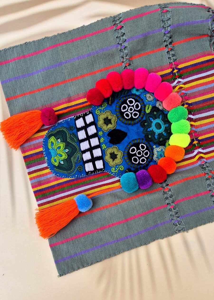 Bolsa bordada de Catrina