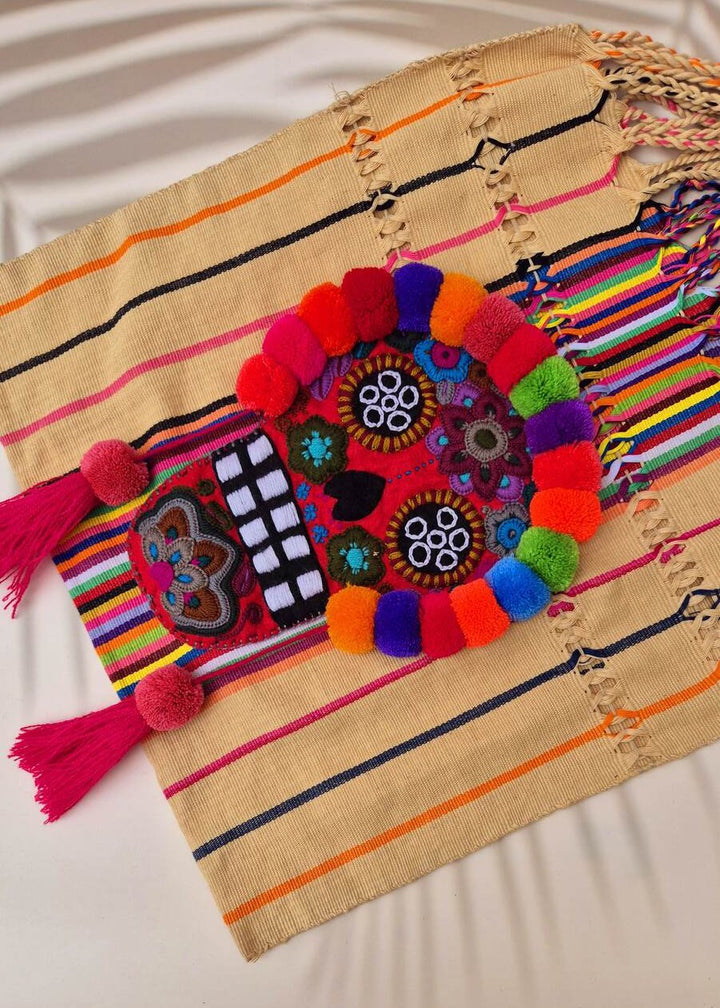 Bolsa bordada de Catrina