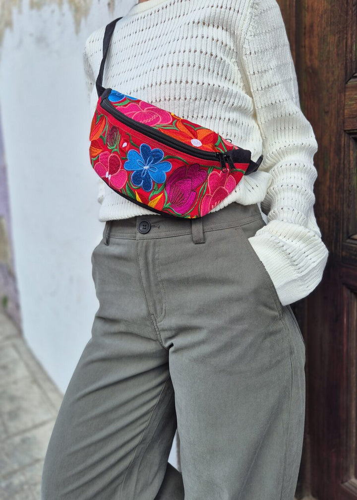 Roja embroidered waist bag 