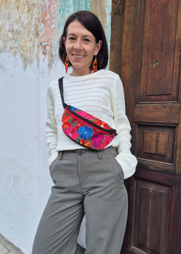 Roja embroidered waist bag 