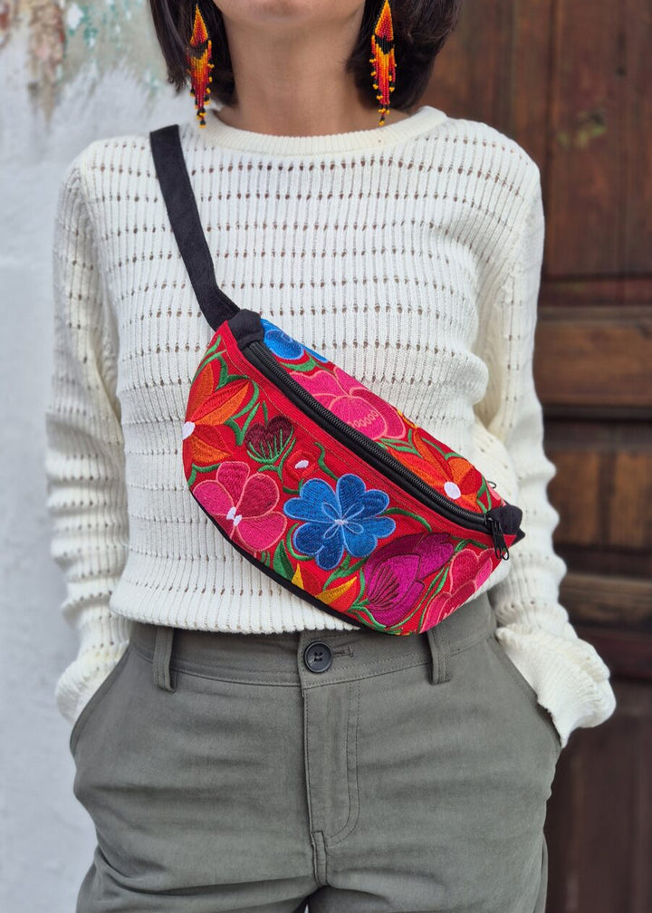 Roja embroidered waist bag 