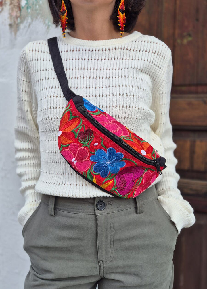 Roja embroidered waist bag 