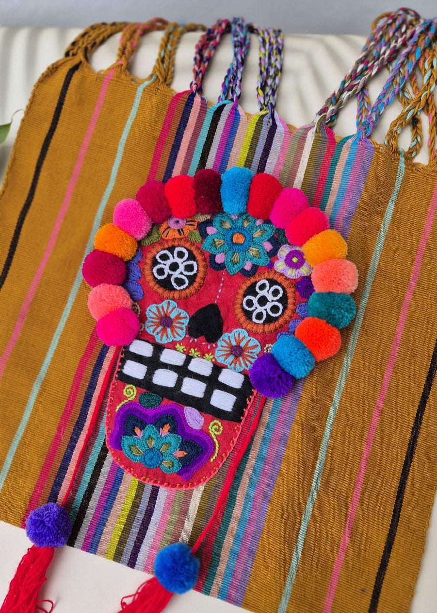 Bolsa bordada de Catrina