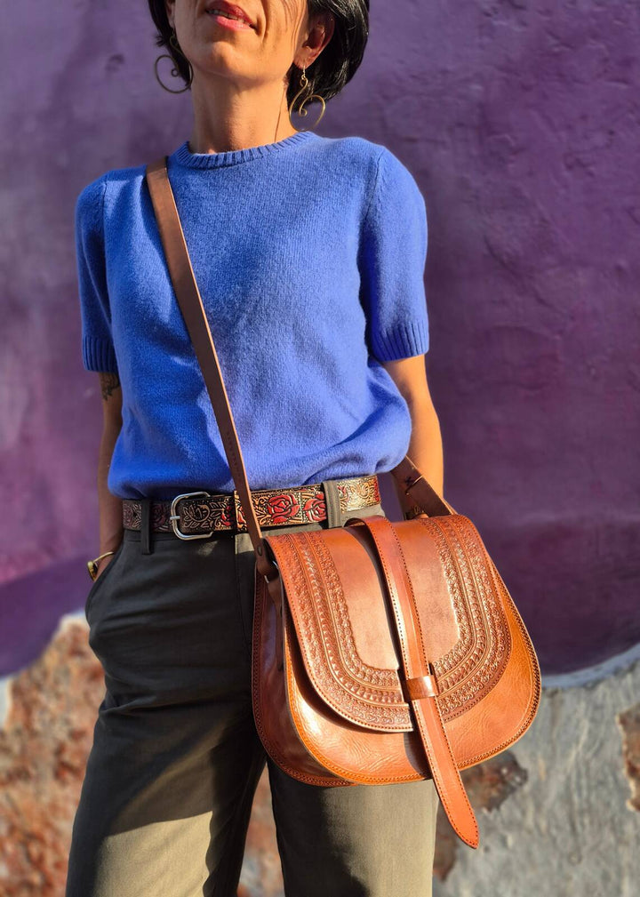 Torebka skórzana Rosa Wzory