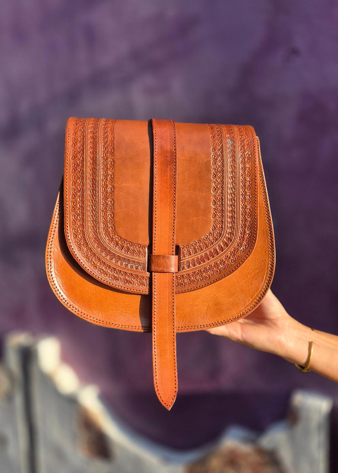 Torebka skórzana Rosa Wzory