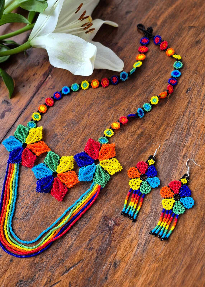 Naszyjnik Tres Flores (zestaw)