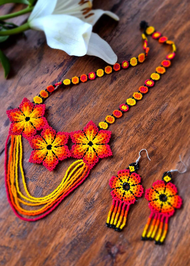 Naszyjnik Tres Flores (zestaw)