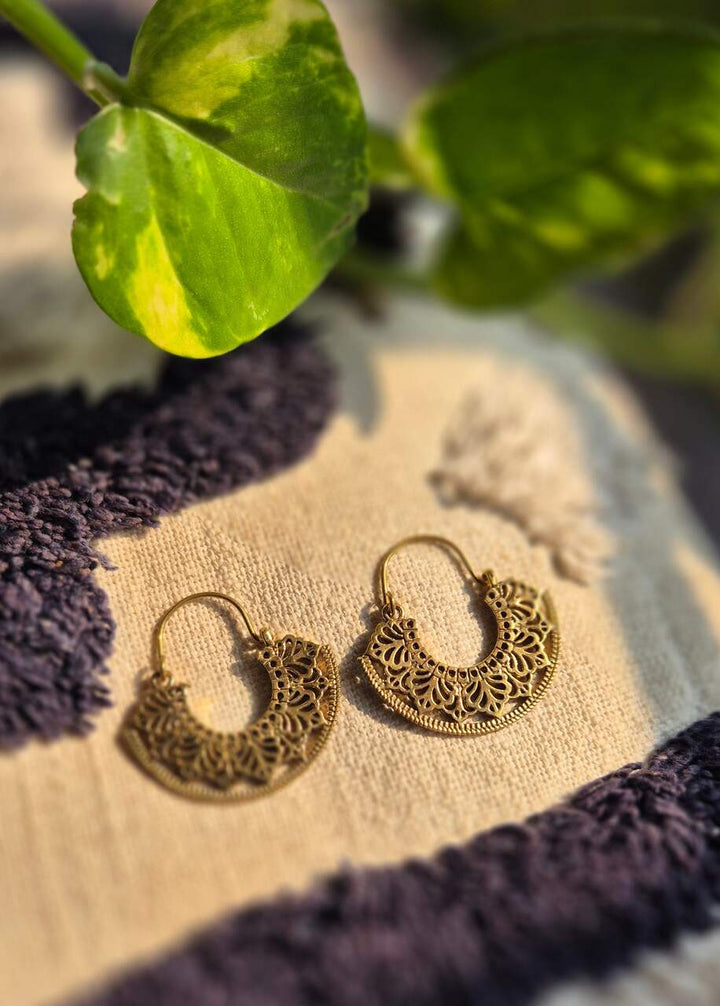 Kolczyki z mosiądzu Ziya