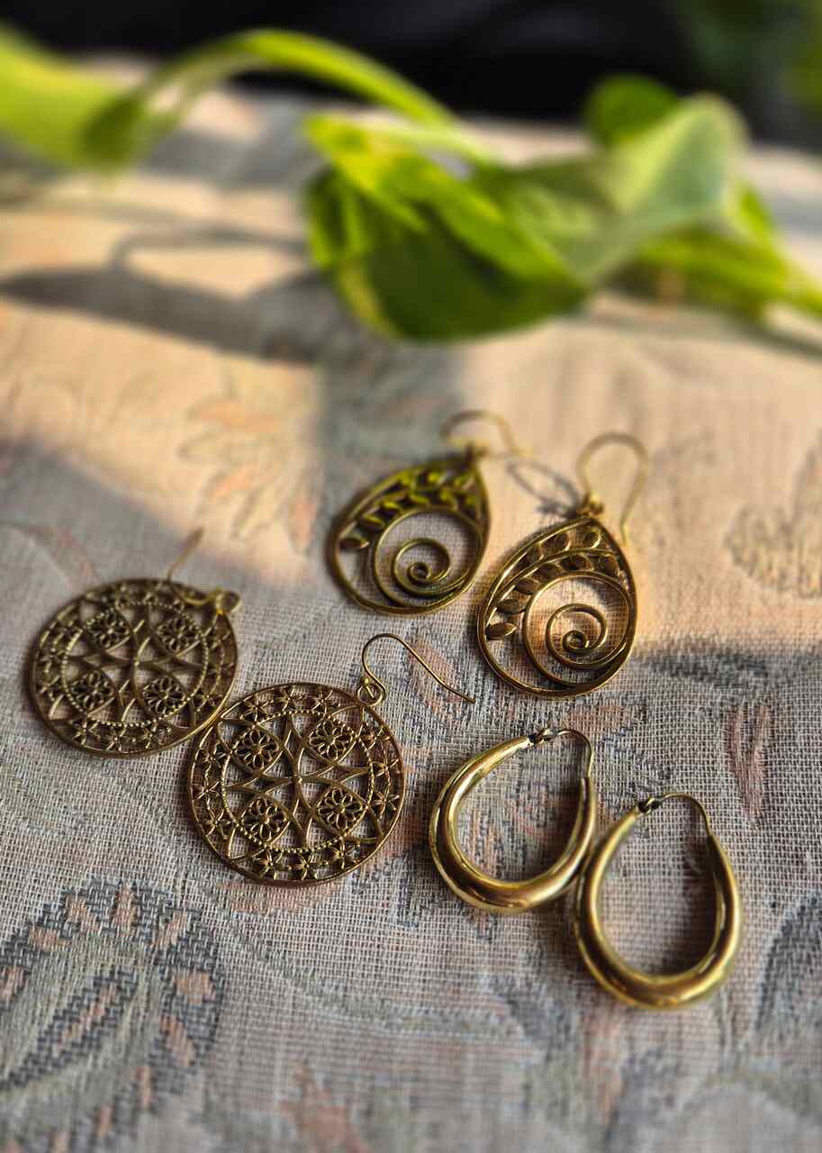 Kolczyki z mosiądzu Nirvi