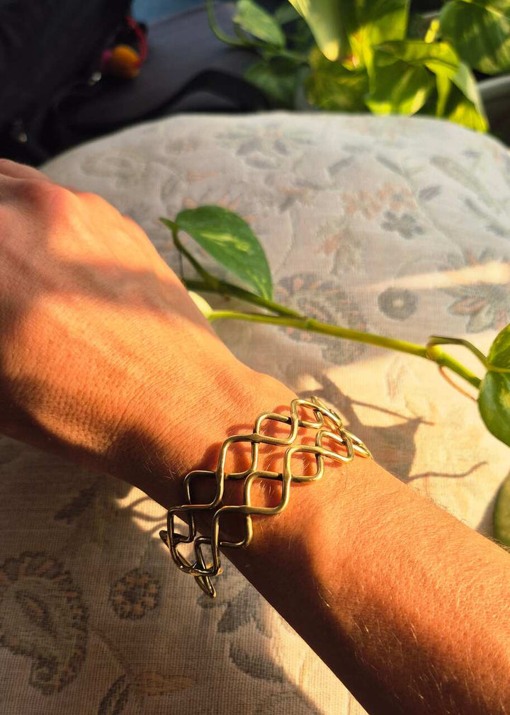 Bransoletka z mosiądzu Purna