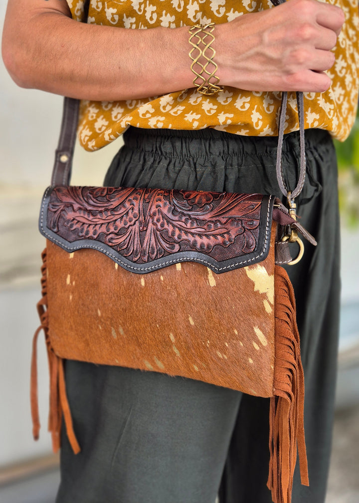 Torebka skórzana Sagara