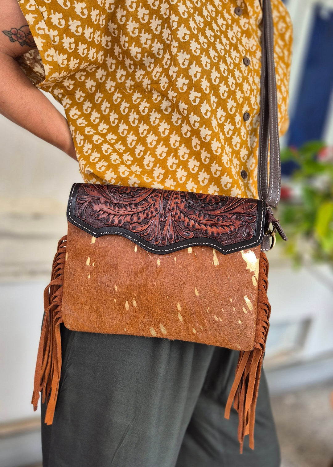 Torebka skórzana Sagara