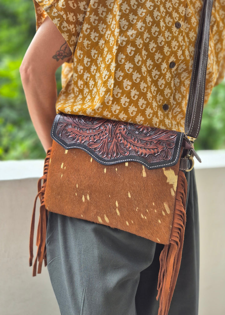 Torebka skórzana Sagara