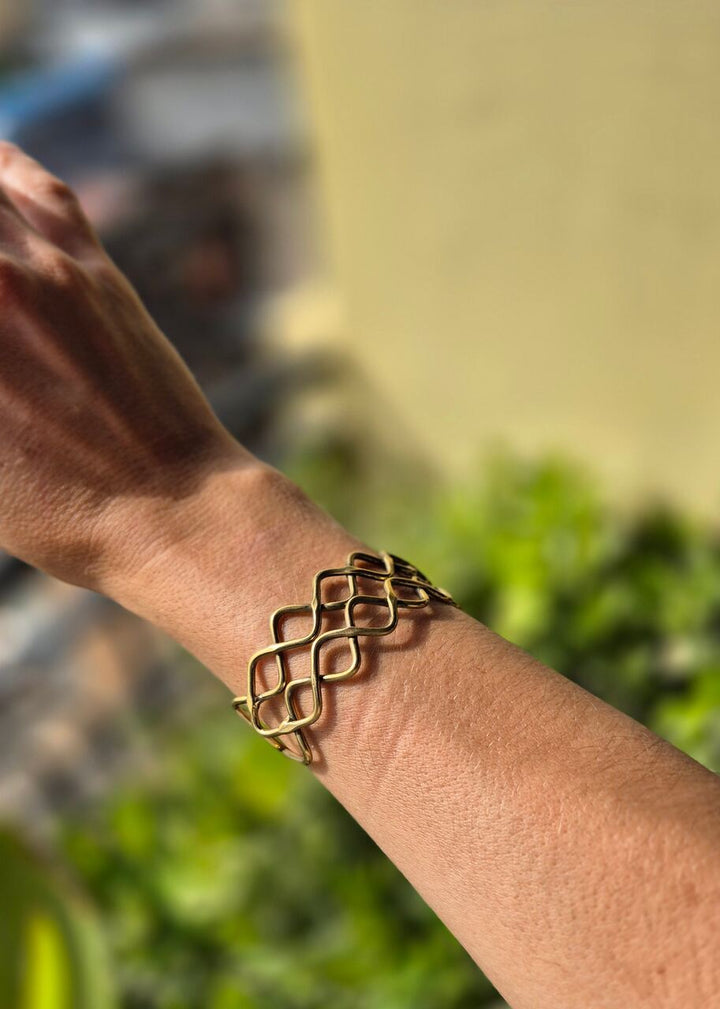 Bransoletka z mosiądzu Purna