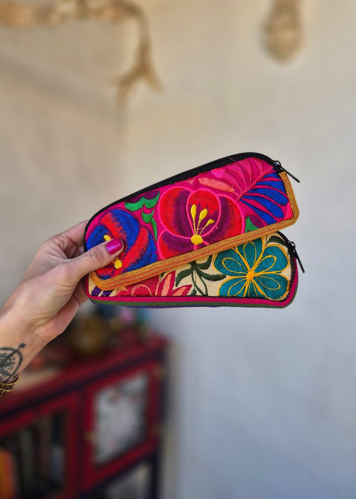 Estuche para lápices Flores