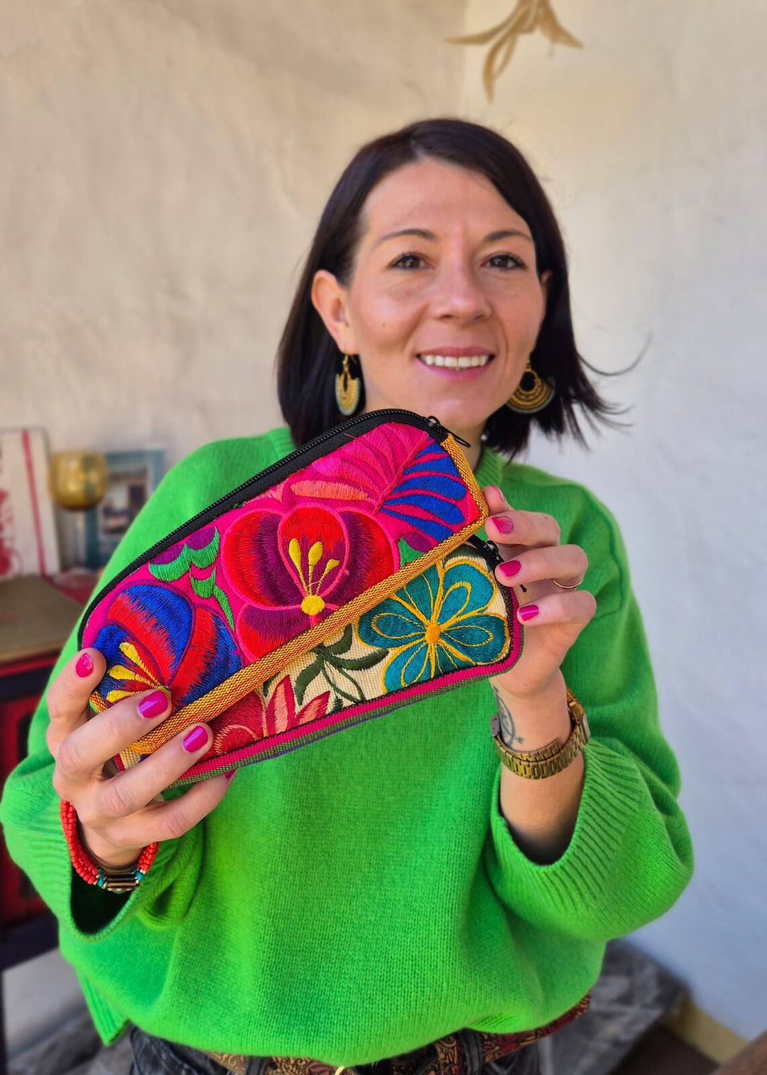 Estuche para lápices Flores