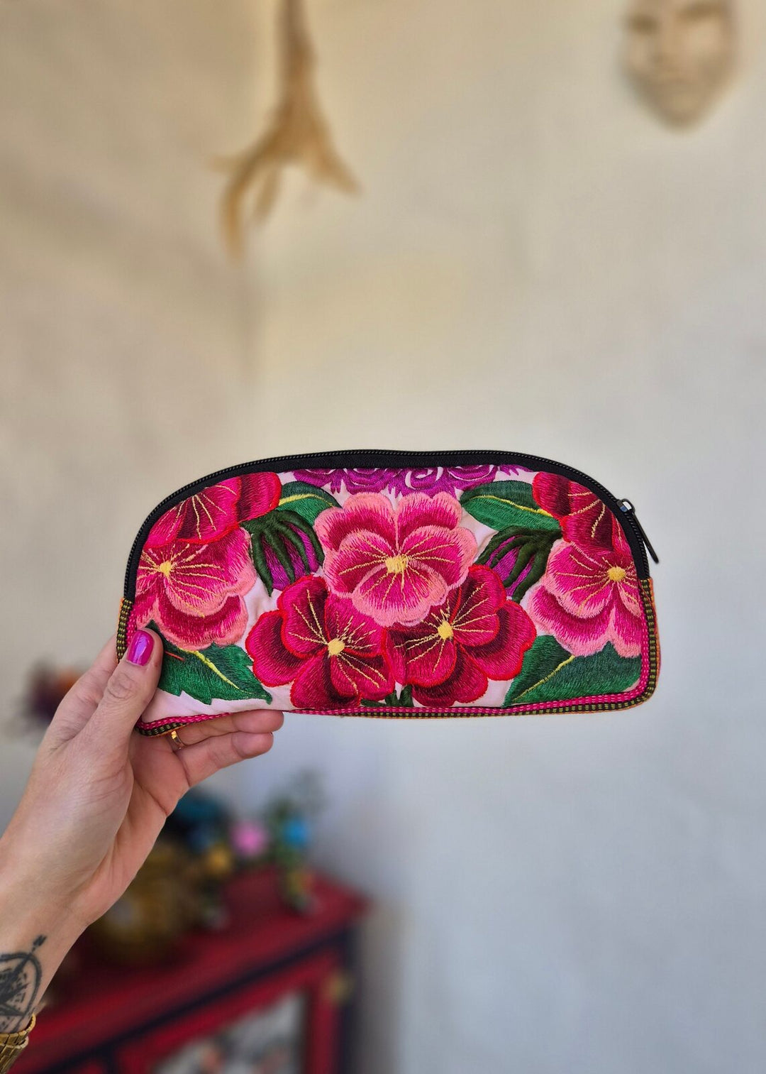 Estuche para lápices Flores