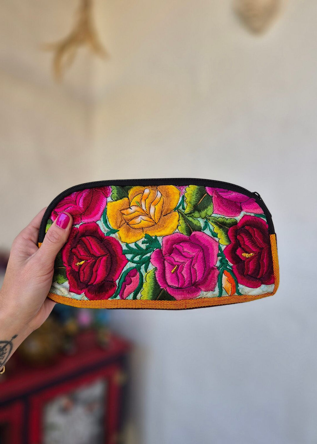 Estuche para lápices Flores