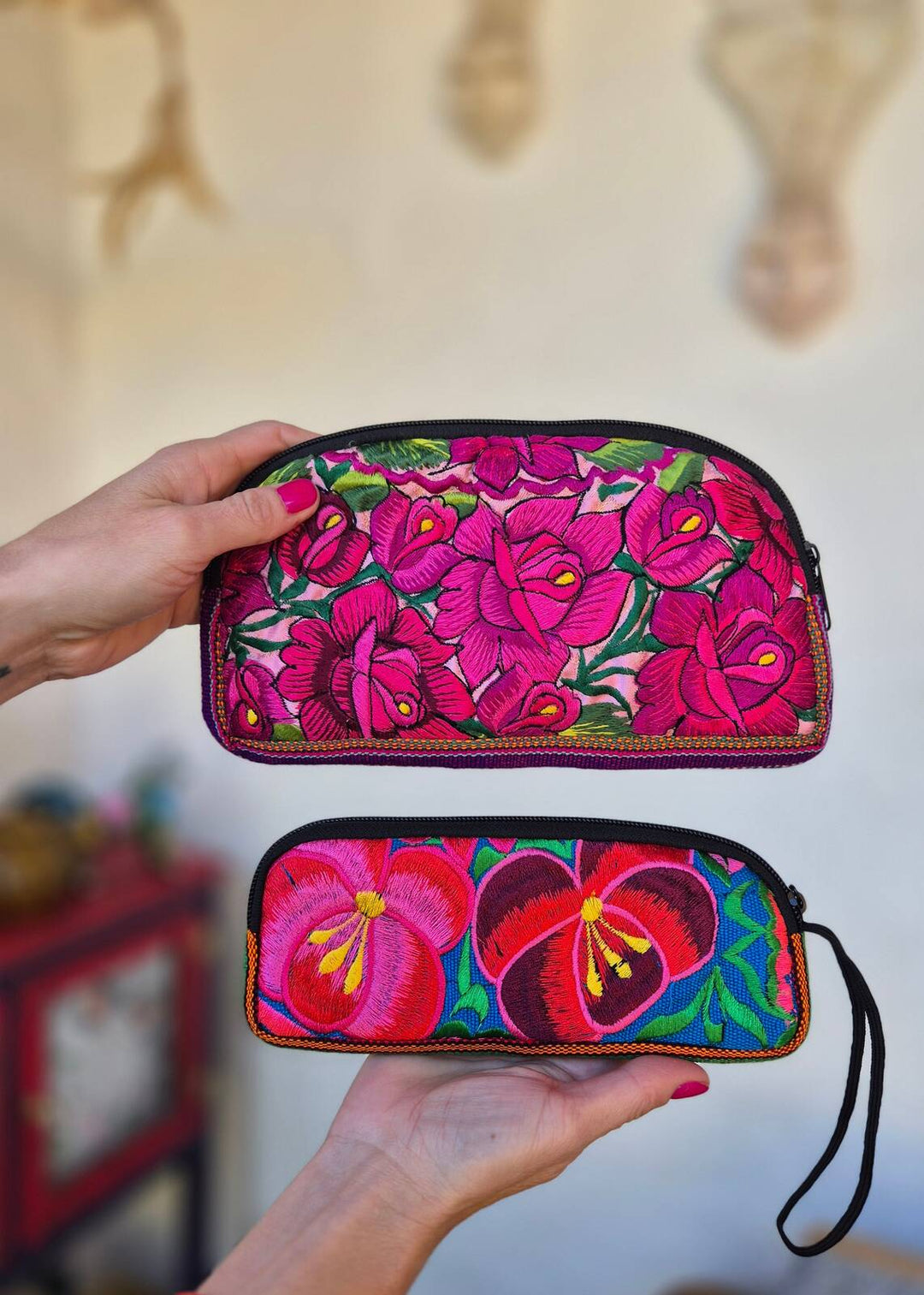 Estuche para lápices Flores