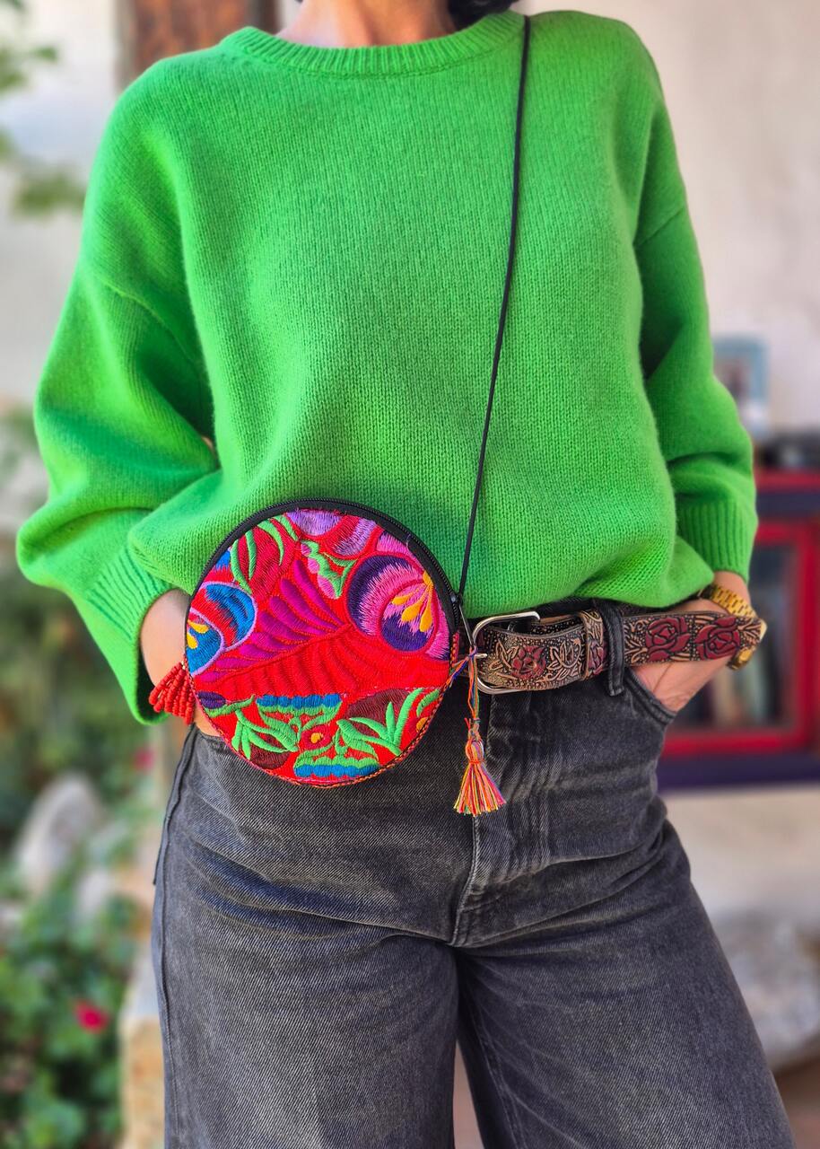 Bolsa Redonda Bordado