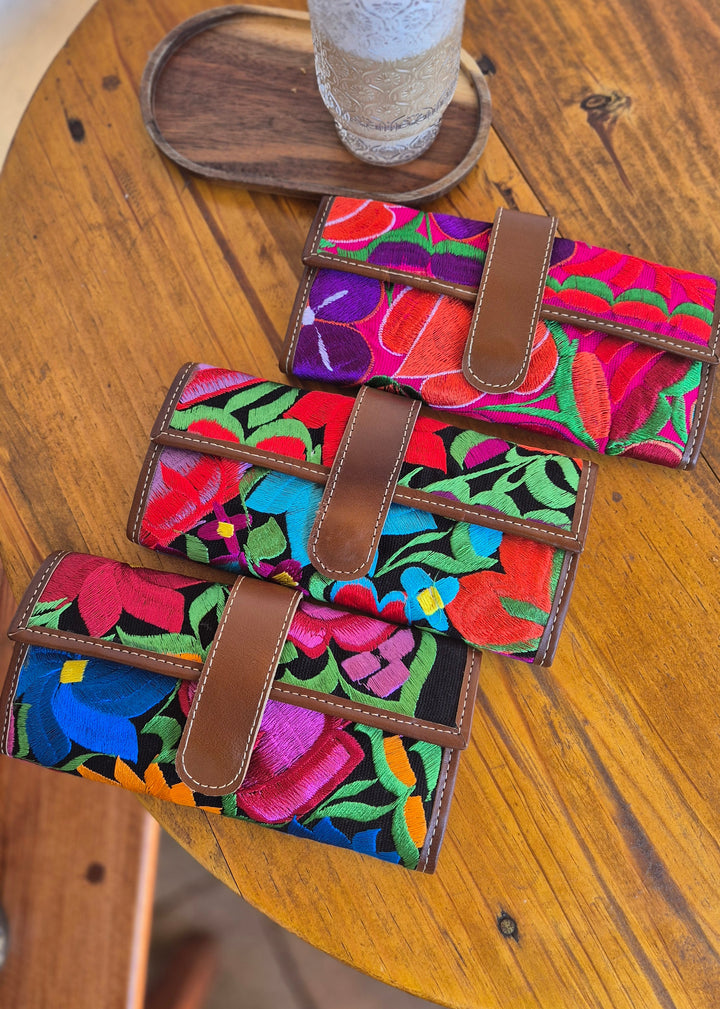 Portfel skórzany Bordado