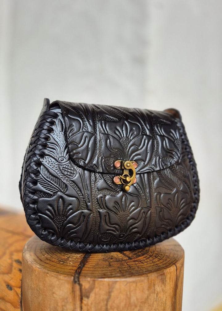 Torebka skórzana Julia Czarna