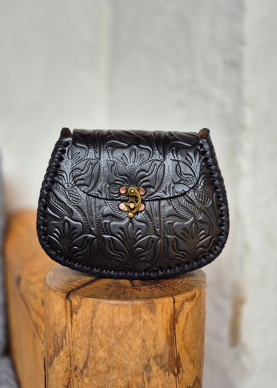 Torebka skórzana Julia Czarna