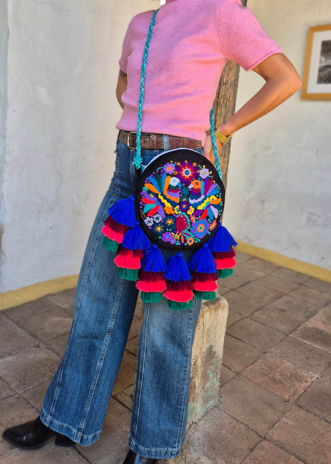 Torba haftowana Nare Czarna