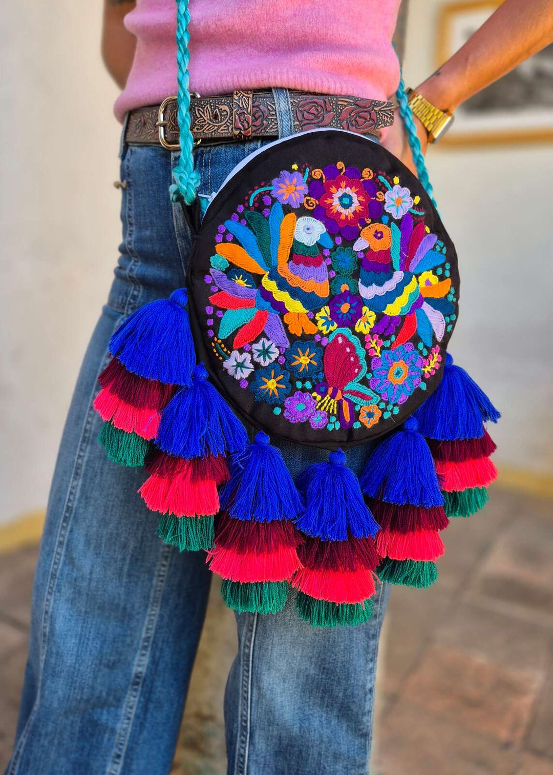 Torba haftowana Nare Czarna