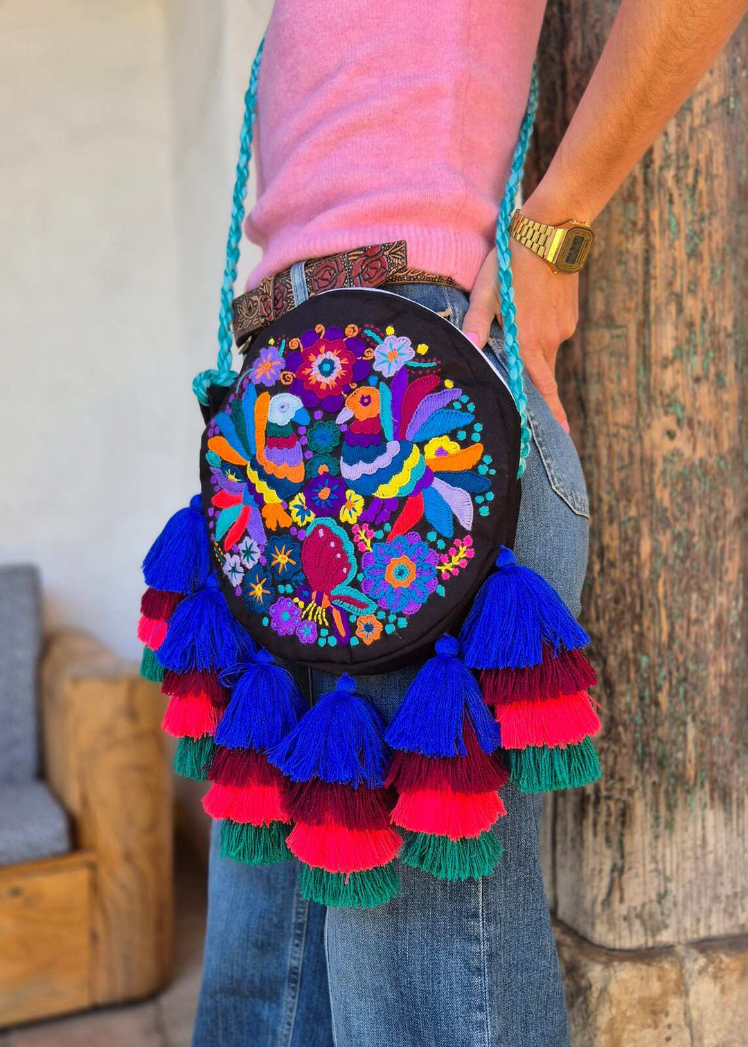 Torba haftowana Nare Czarna