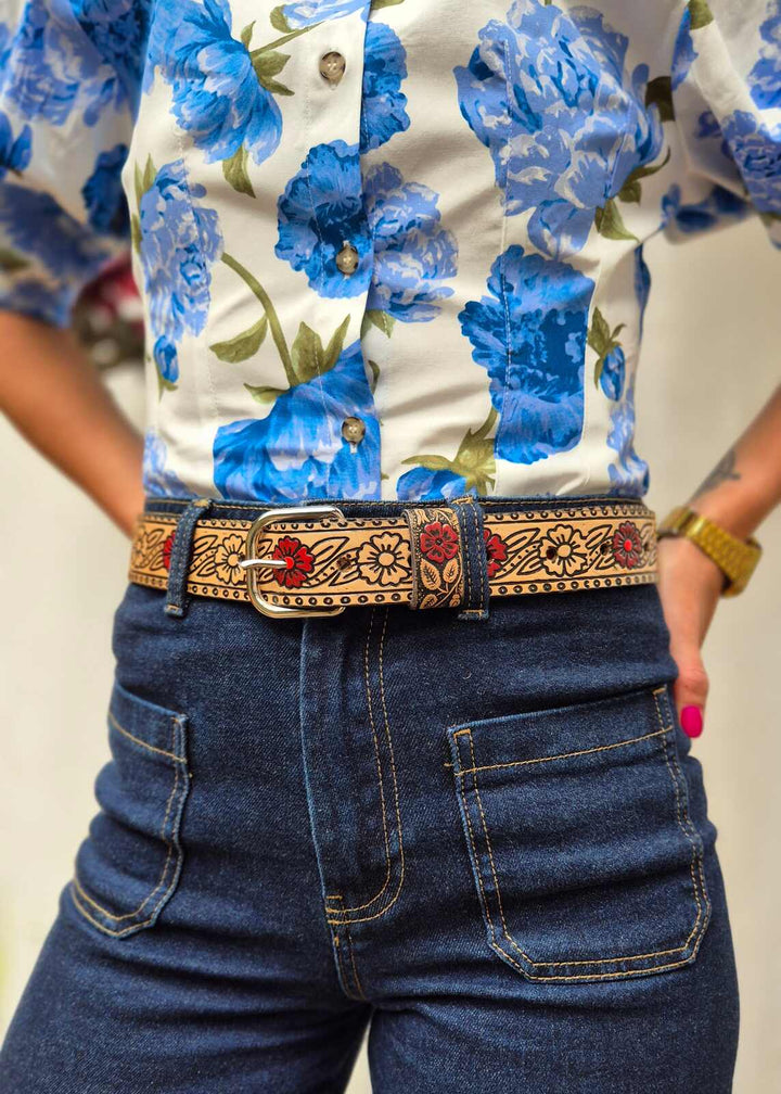 Pasek skórzany Rojo