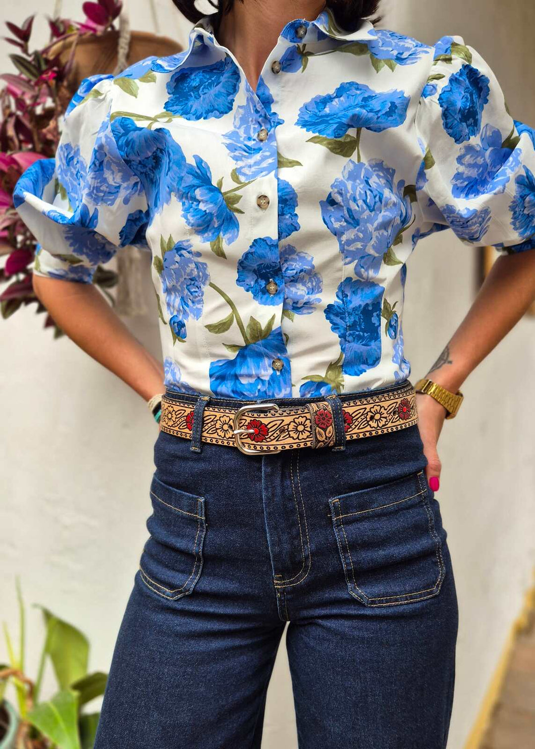 Pasek skórzany Rojo