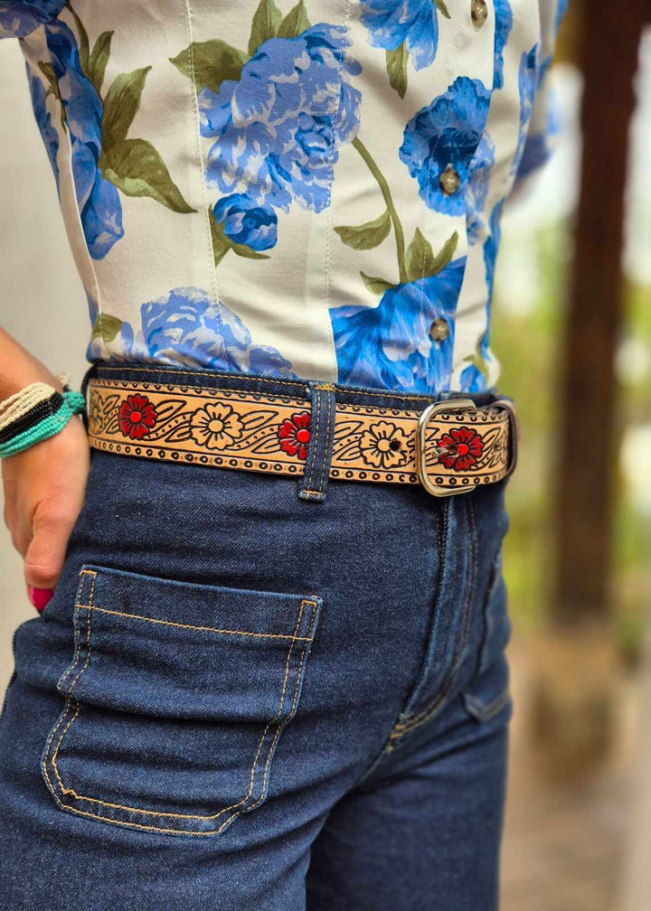 Pasek skórzany Rojo