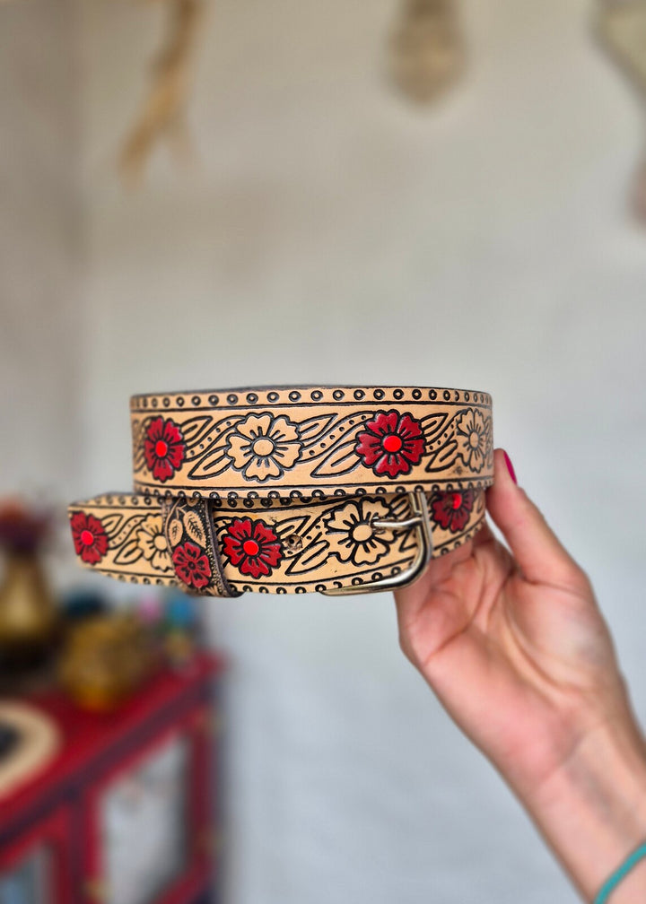 Pasek skórzany Rojo