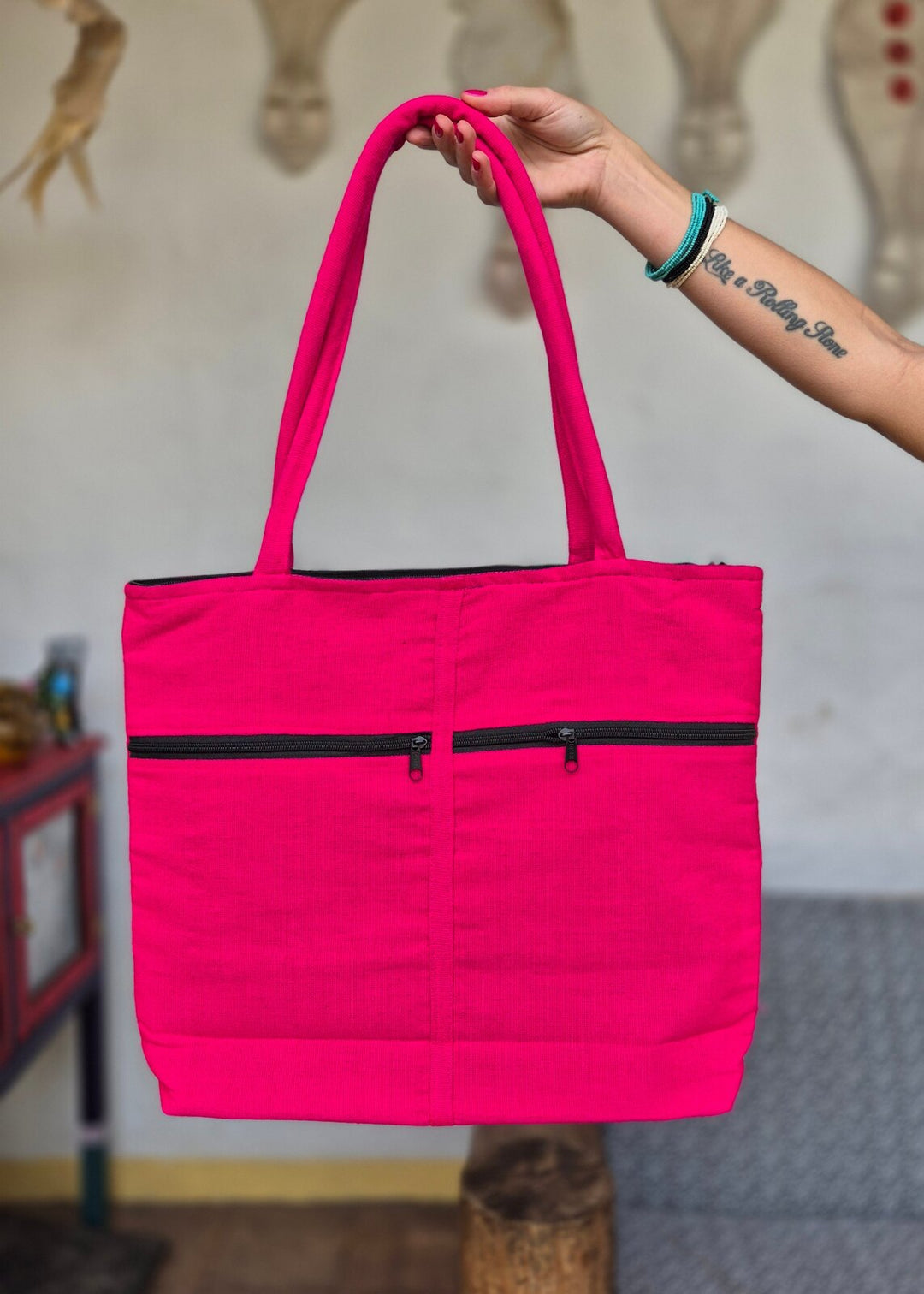Bolso Arriaga Rosa Bordado