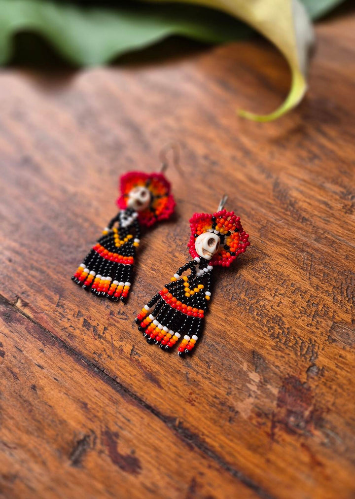 Mini aretes de Catrina