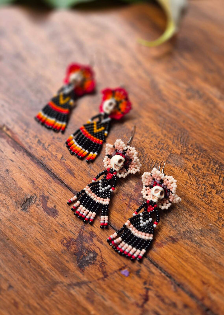 Mini aretes de Catrina