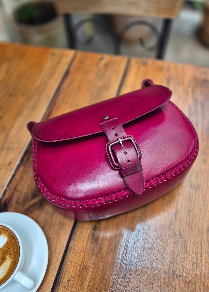 Torebka skórzana Elena Wiśniowa