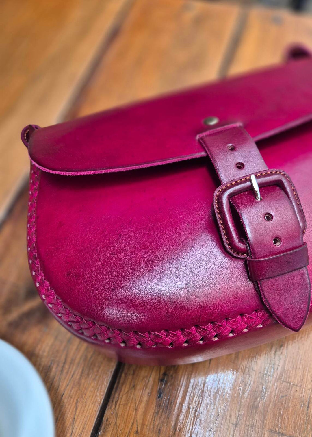 Torebka skórzana Elena Wiśniowa