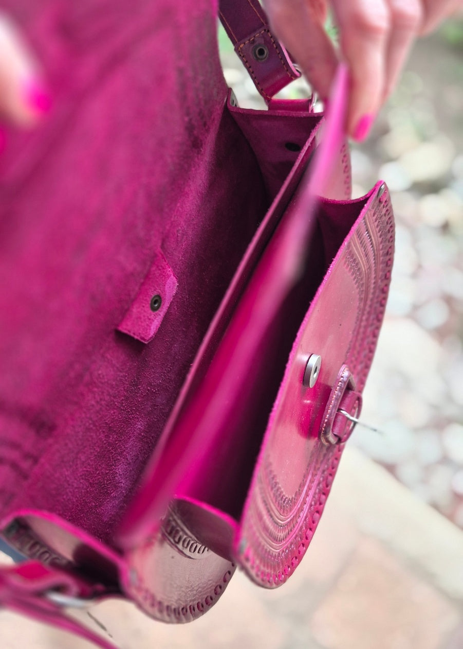 Bolso de piel Isabel Cherry 