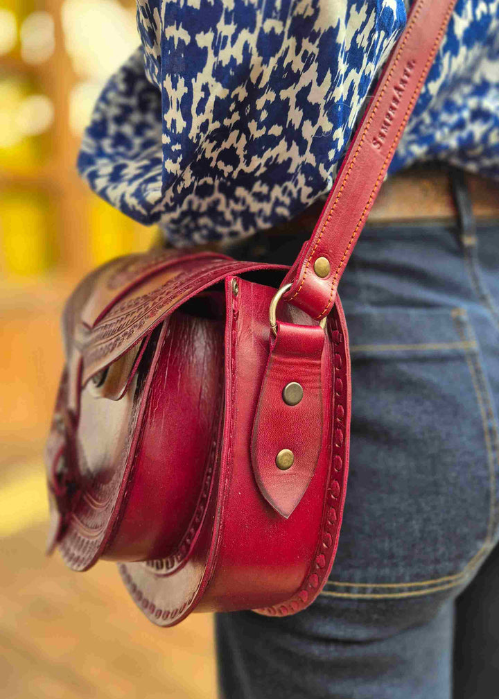 Bolso de piel Isabel Cherry 