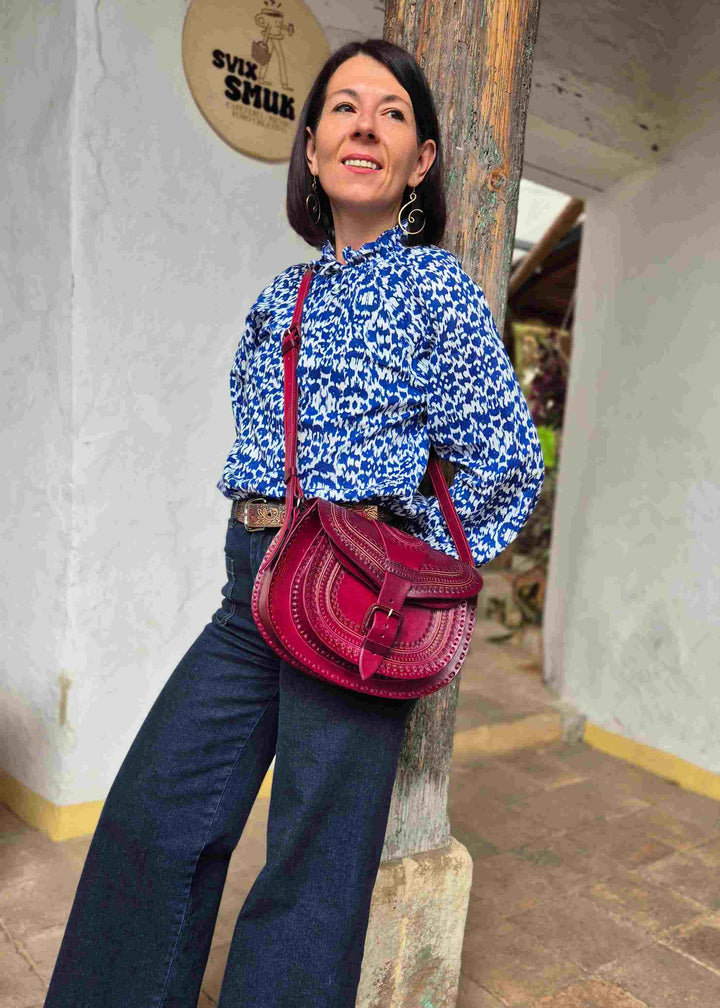 Bolso de piel Isabel Cherry 
