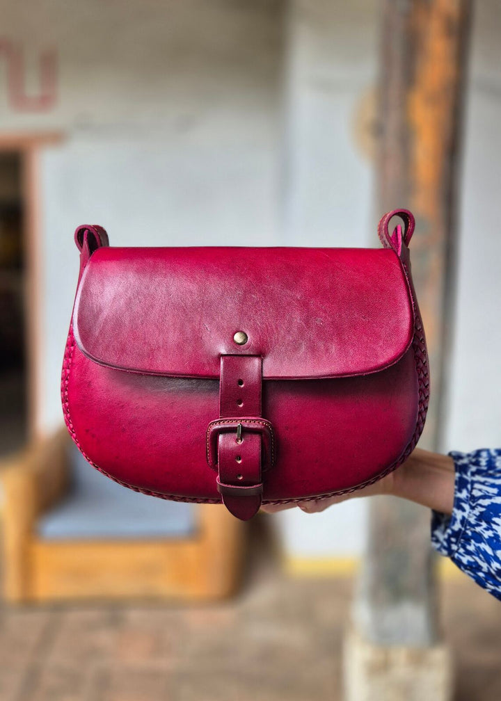 Torebka skórzana Elena Wiśniowa