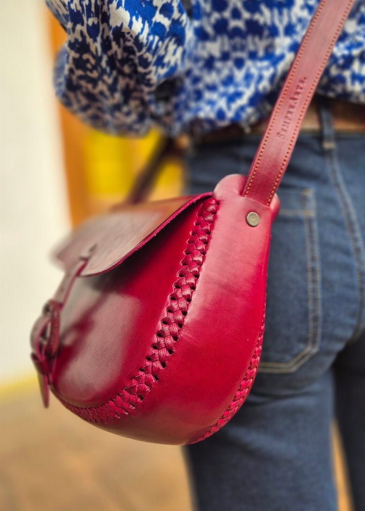 Torebka skórzana Elena Wiśniowa