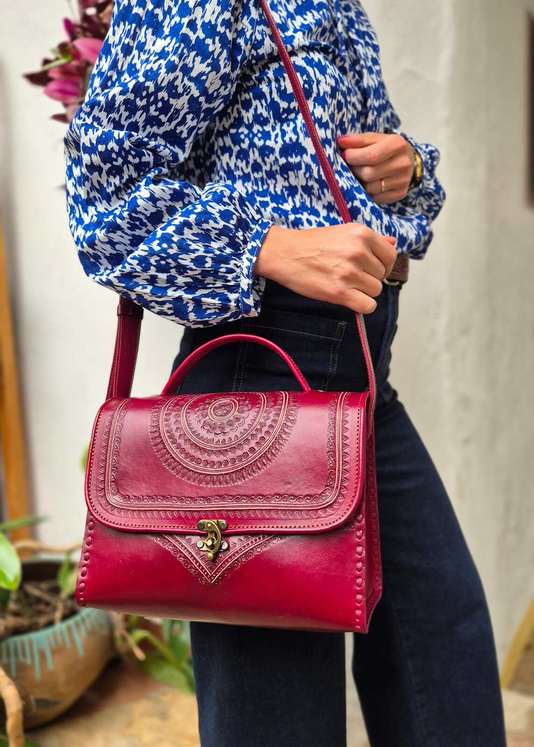 Bolso baúl Linda Cherry