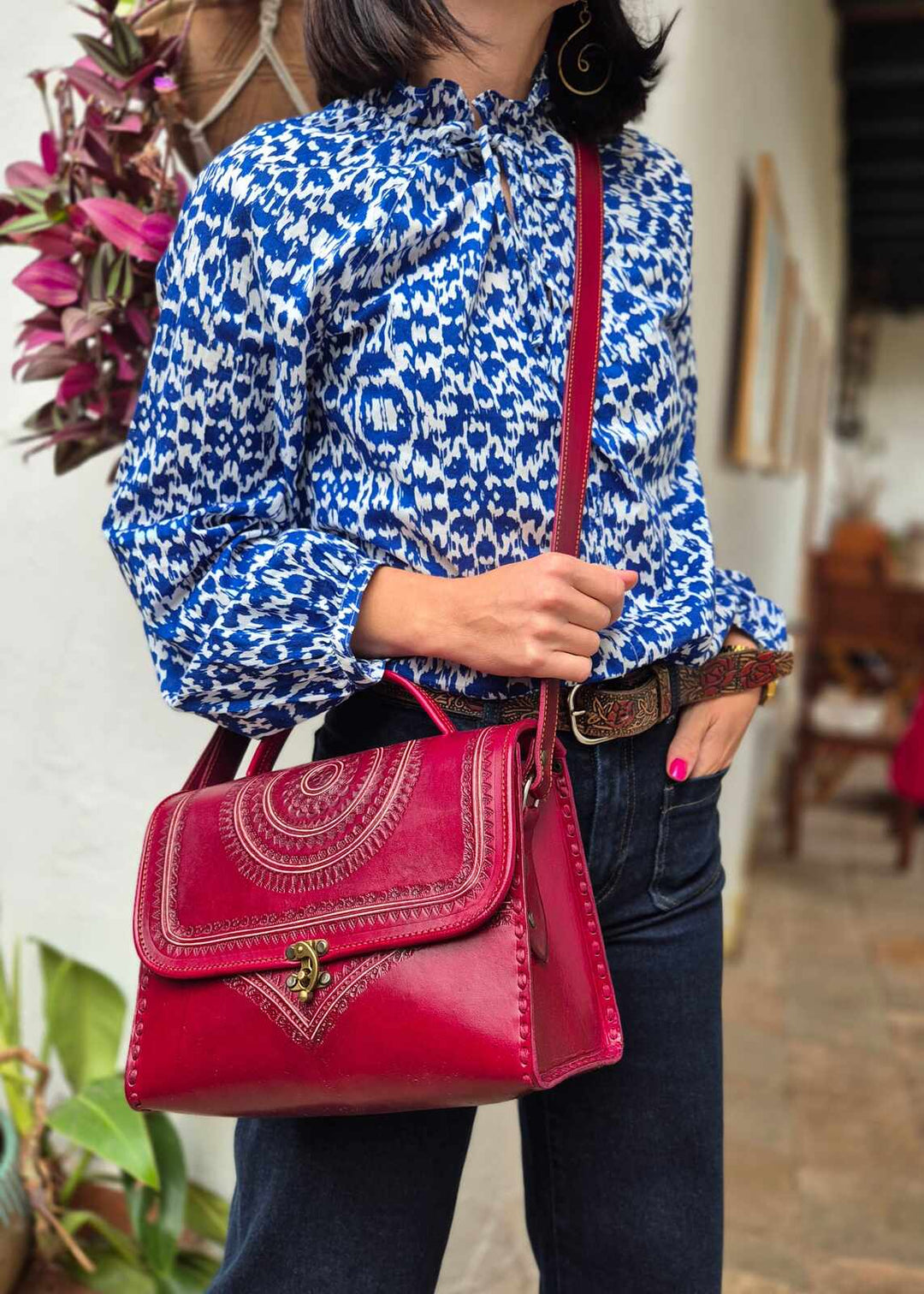 Bolso baúl Linda Cherry